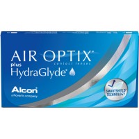 Месячные контактные линзы Air Optix Plus HydraGlyde Alcon - Фото №1