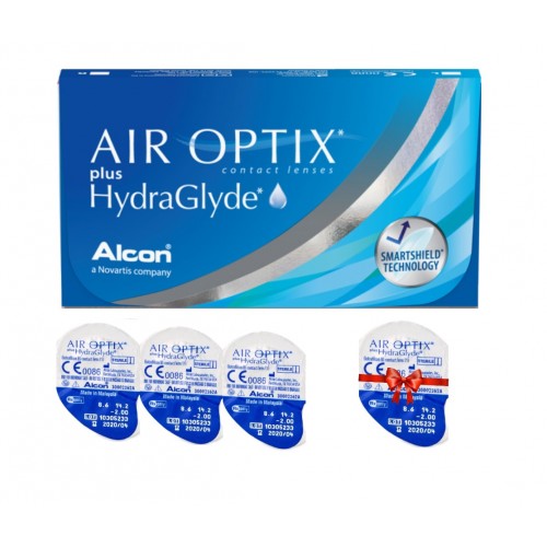 Місячні контактні лінзи Air Optix Plus HydraGlyde Alcon - Фото №1