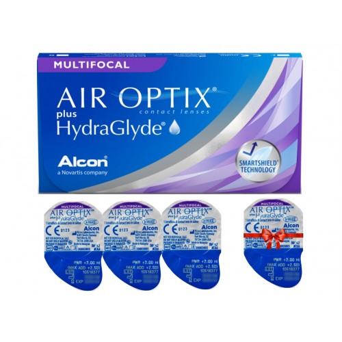 Мультифокальні контактні лінзи Air Optix Plus HydraGlyde Multifocal Alcon - Фото №1