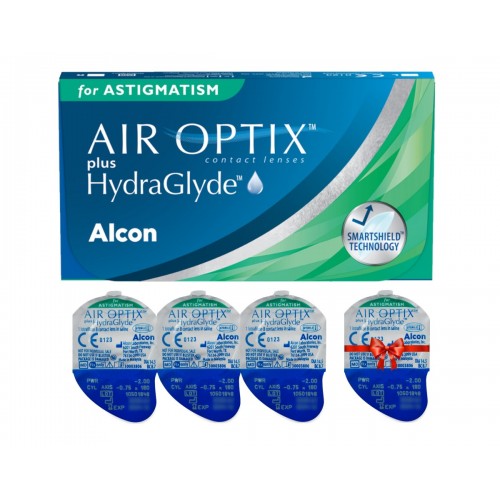 Торичні контактні лінзи Air Optix plus Hydraglyde for Astigmatism Alcon - Фото №1