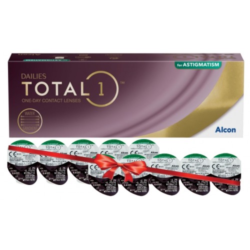 Торичні одноденні лінзи DAILIES TOTAL1 for Astigmatism Alcon - Фото №1
