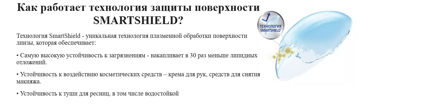 Технология SmartShield контактных линз Air Optix Night&Day AQUA Alcon