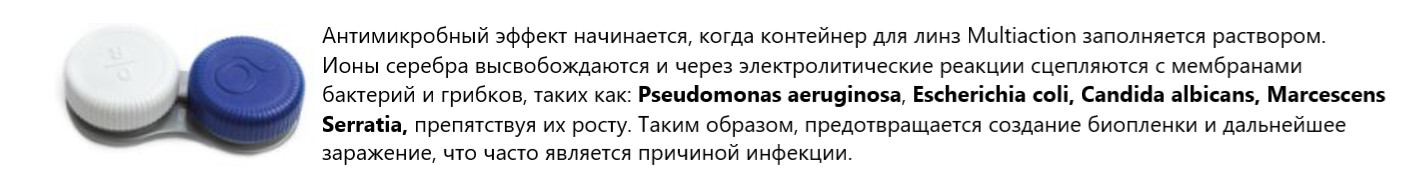 Особенность контейнера для контактных линз раствора Releasy Schalcon